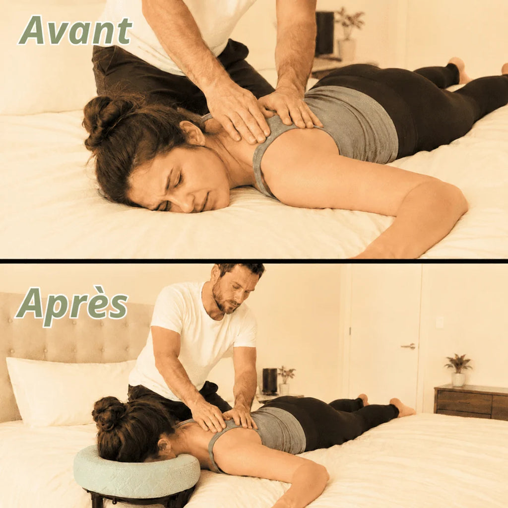 Repose-tête pour massage à la maison