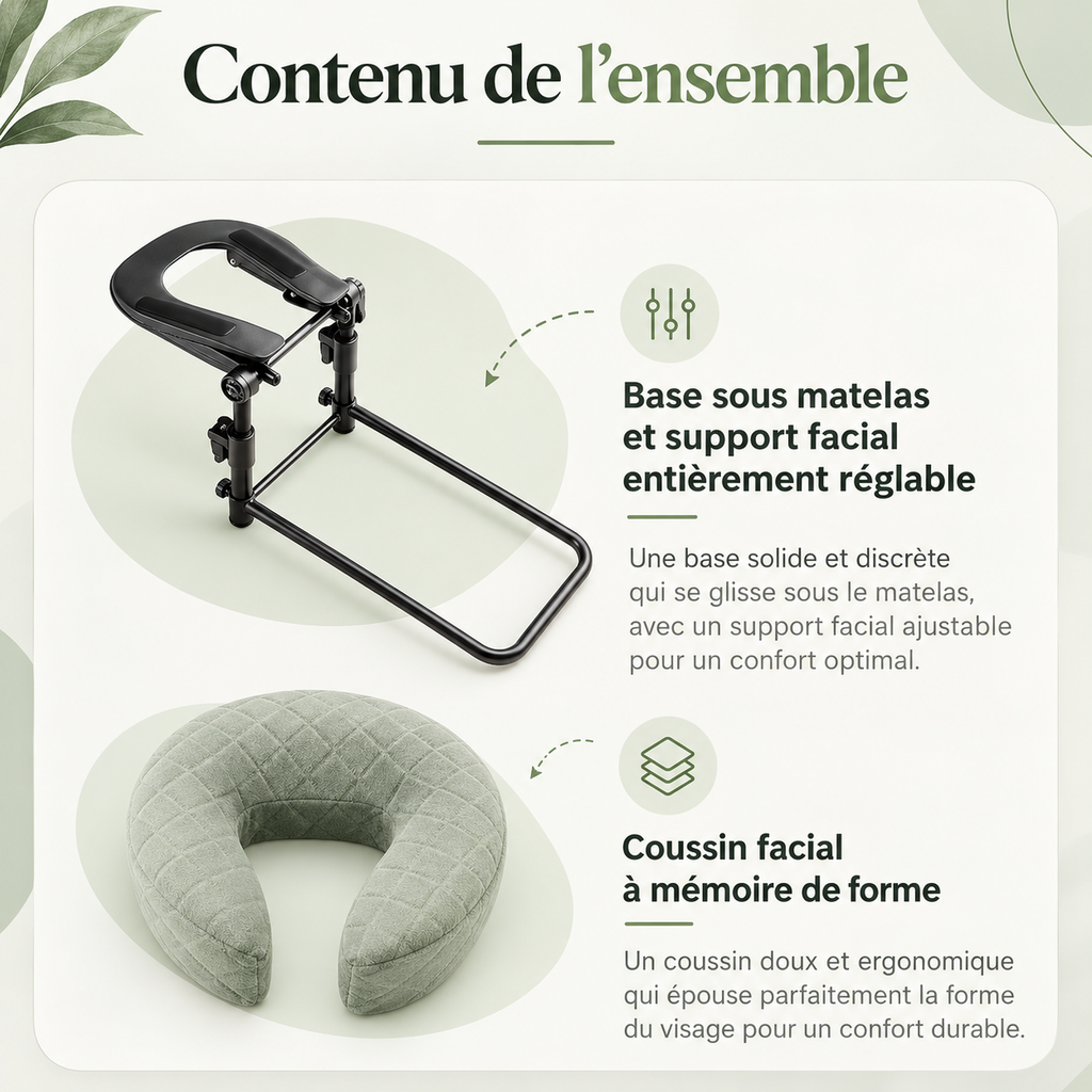 Repose-tête pour massage à la maison